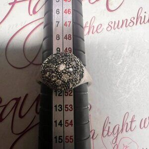 Authentic Pandora Cosmic Stars Ring  - Clear CZ Cluster #190914CZ 52